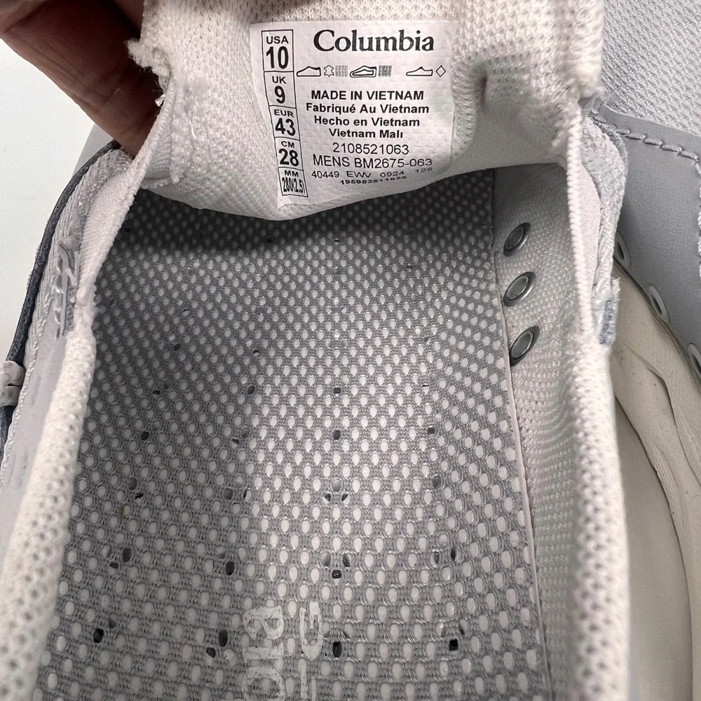 Columbia PFG Bahama X Slip On Shoes Mens 10 Gray Blood N Guts Fishing EUC